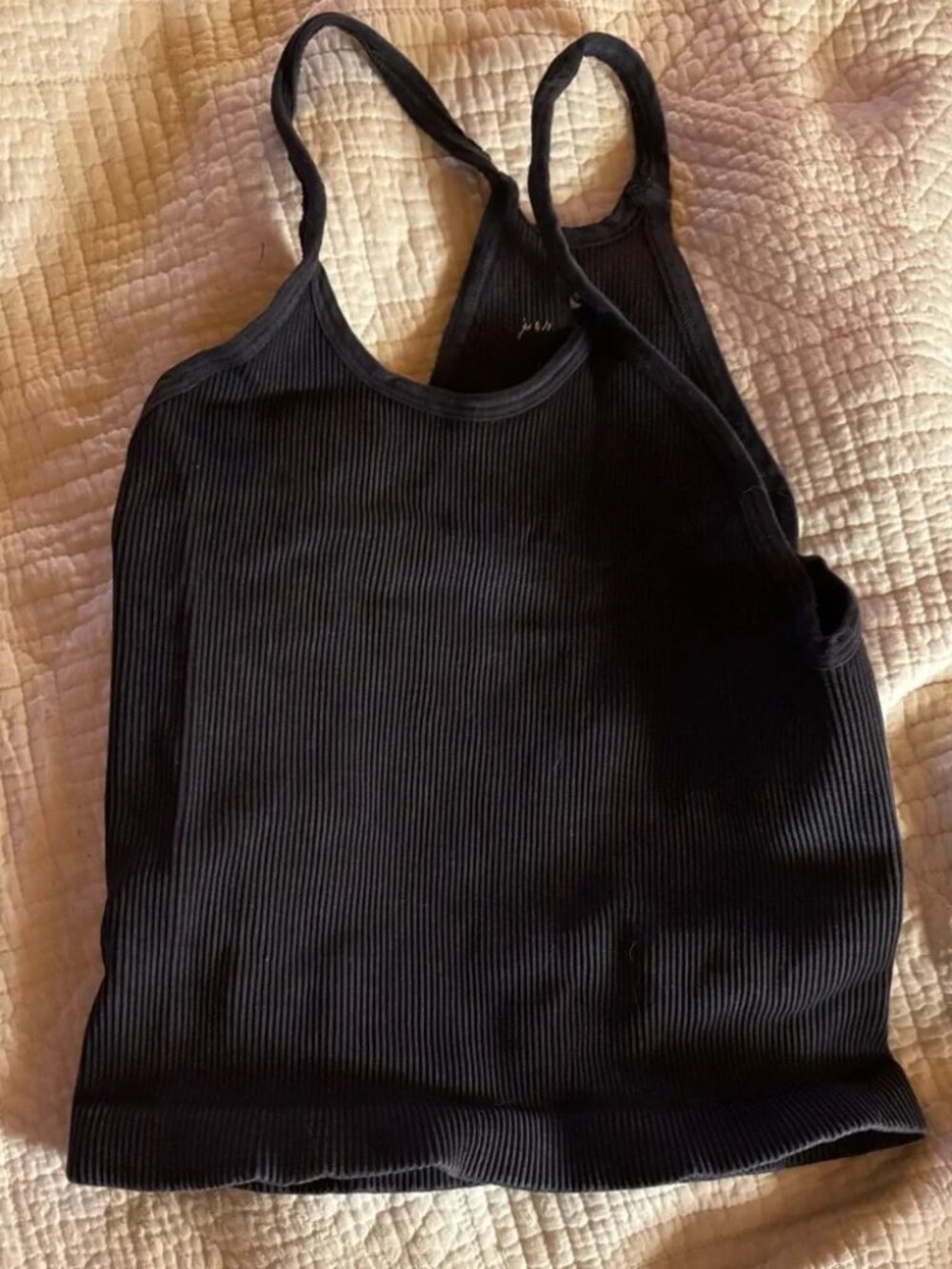 Reposh - Free People Movement Black Ribbed Women's Tank Top